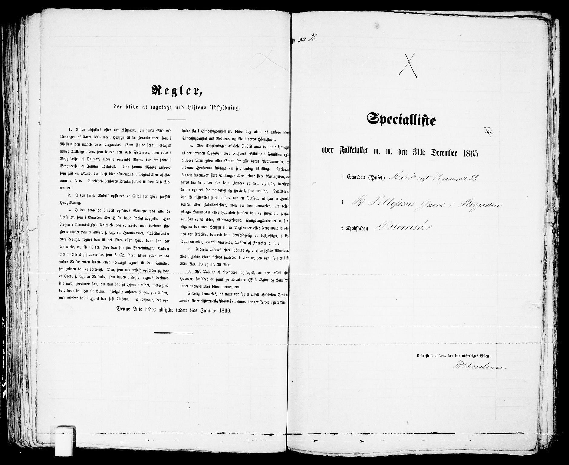 RA, Folketelling 1865 for 0901B Risør prestegjeld, Risør kjøpstad, 1865, s. 83