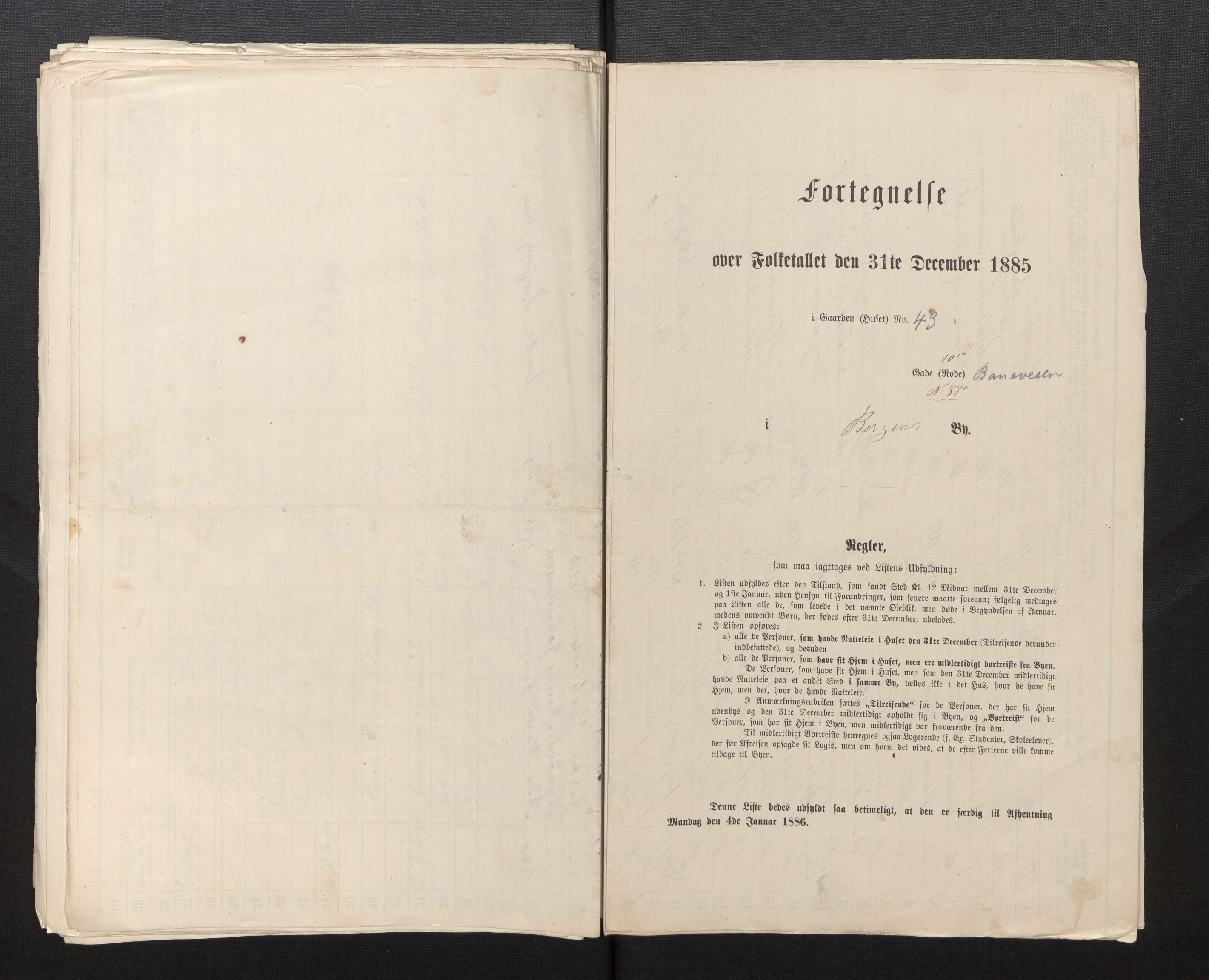 SAB, Folketelling 1885 for 1301 Bergen kjøpstad, 1885, s. 404