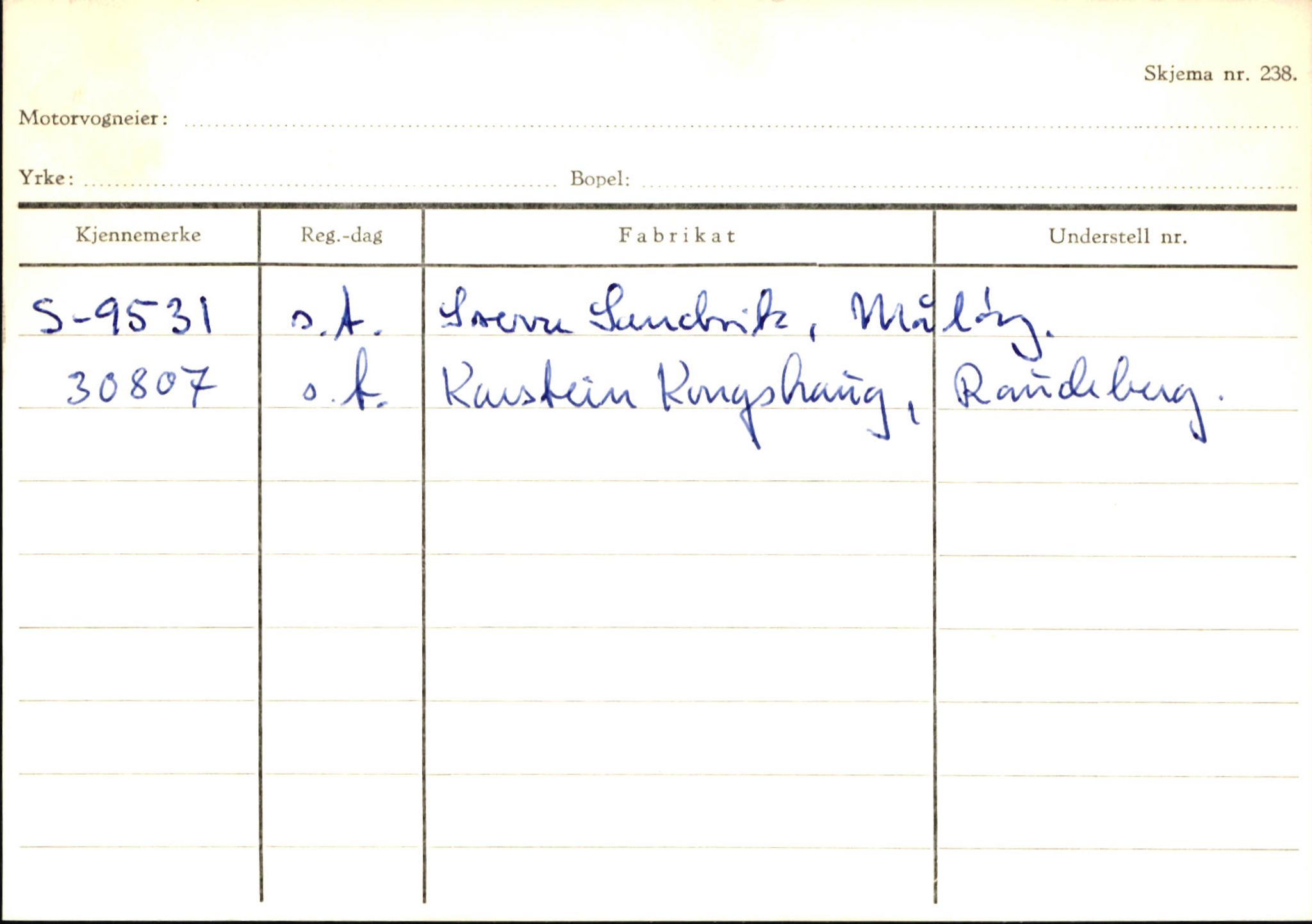 Statens vegvesen, Sogn og Fjordane vegkontor, AV/SAB-A-5301/4/F/L0145: Registerkort Vågsøy S-Å. Årdal I-P, 1945-1975, s. 285