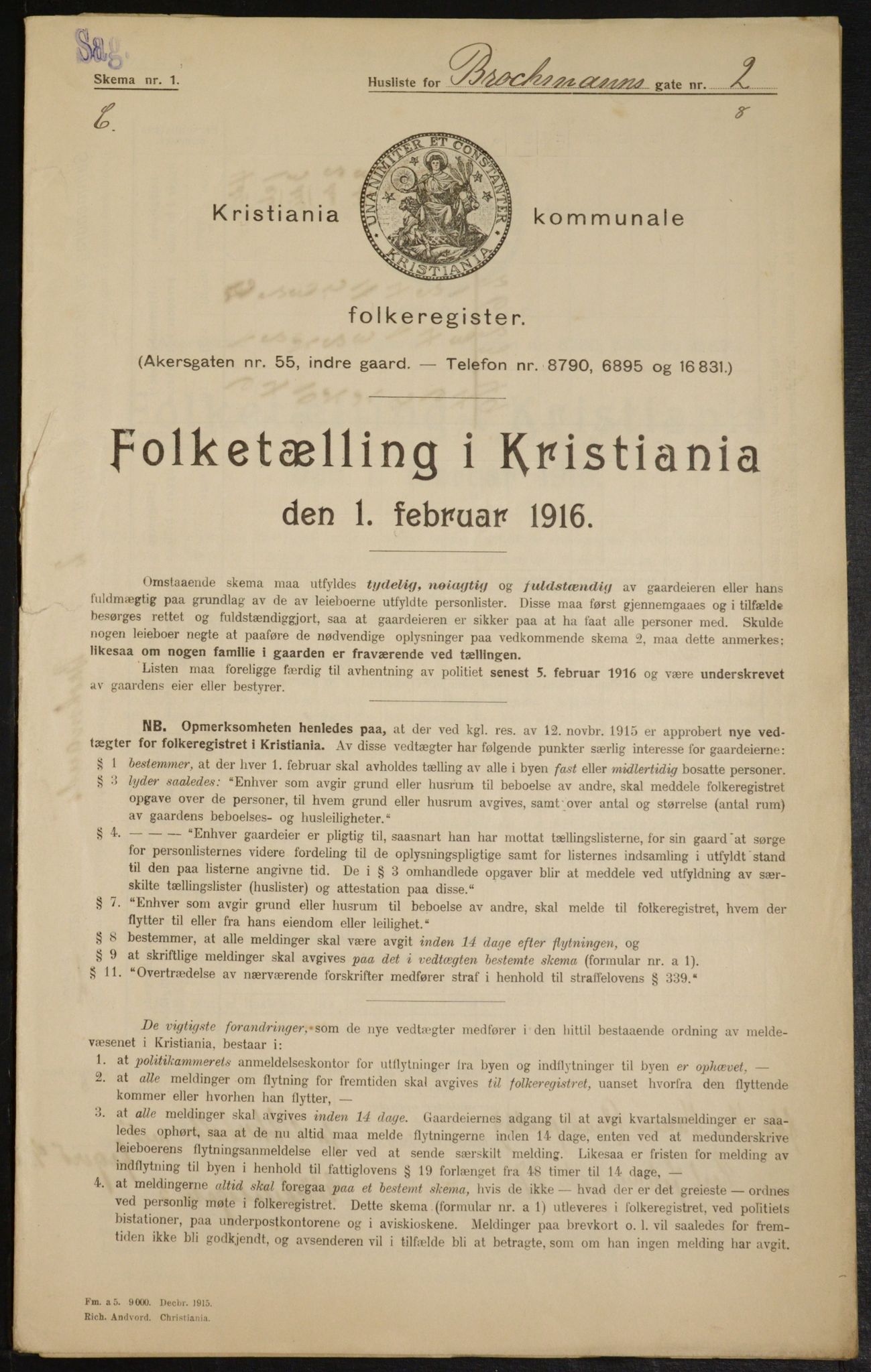 OBA, Kommunal folketelling 1.2.1916 for Kristiania, 1916, s. 9762