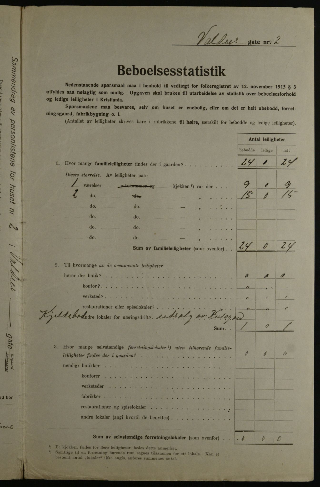 OBA, Kommunal folketelling 1.12.1923 for Kristiania, 1923, s. 134344