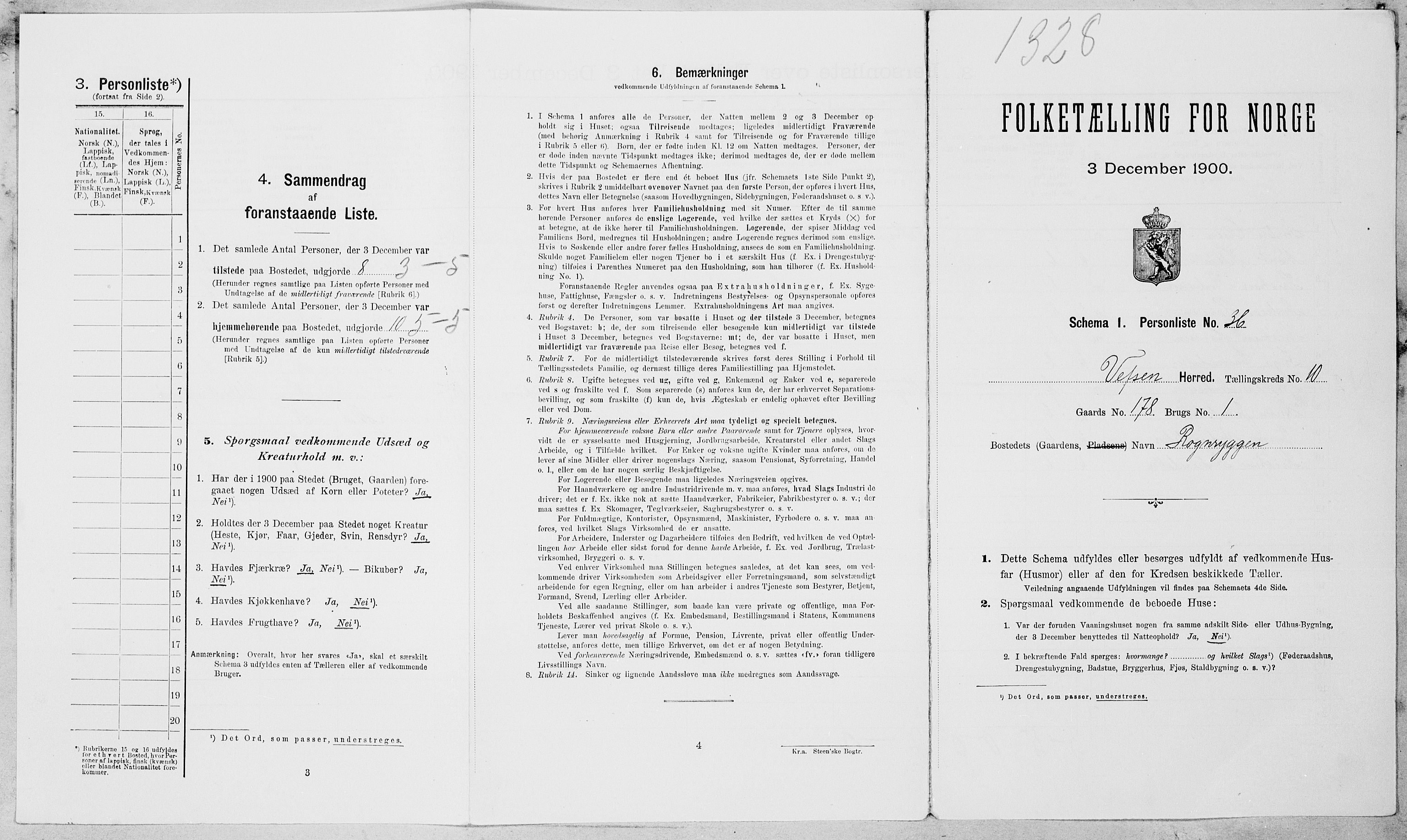 SAT, Folketelling 1900 for 1824 Vefsn herred, 1900, s. 949