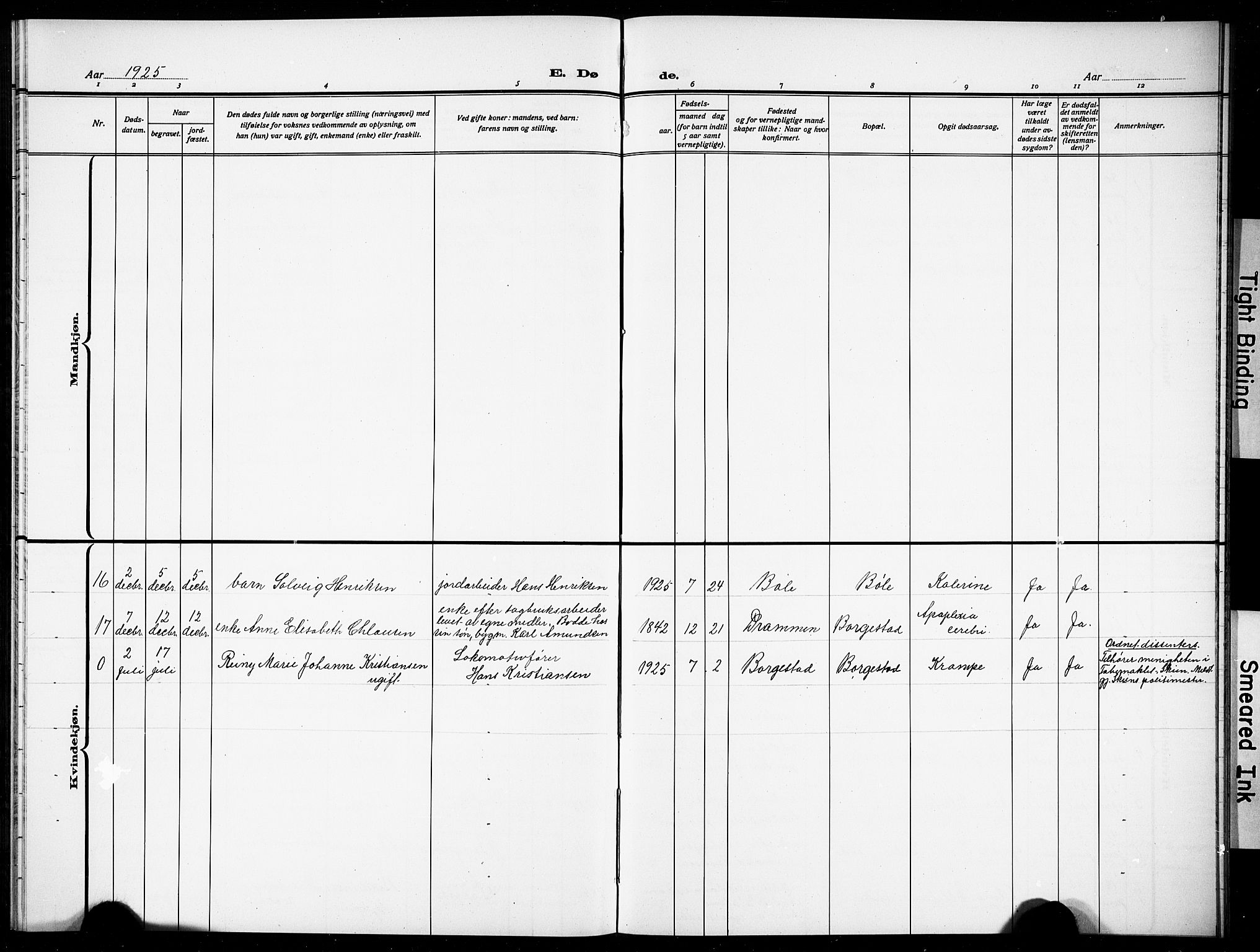 Gjerpen kirkebøker, AV/SAKO-A-265/G/Gb/L0001: Klokkerbok nr. II 1, 1920-1929