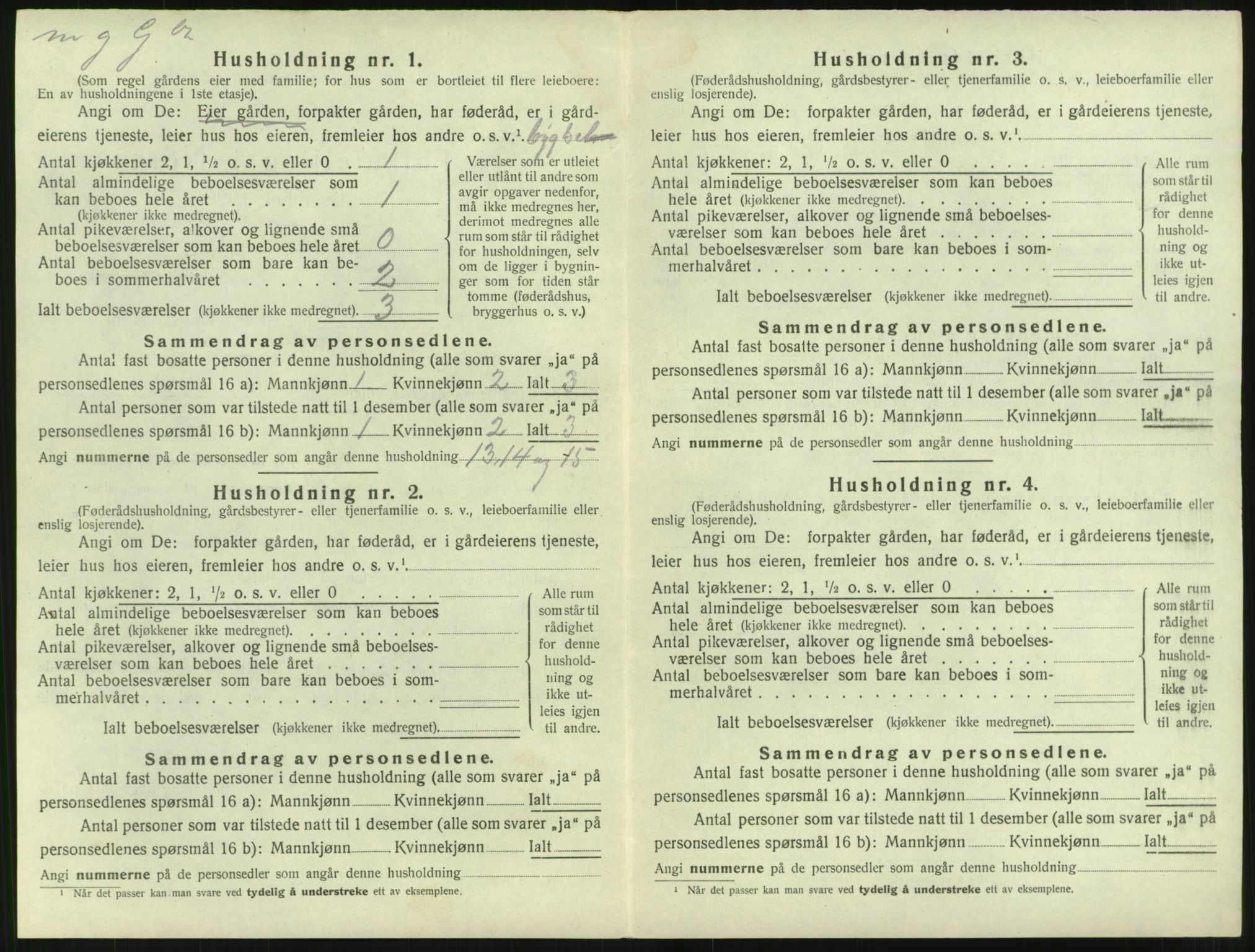 SAST, Folketelling 1920 for 1154 Skjold herred, 1920, s. 43